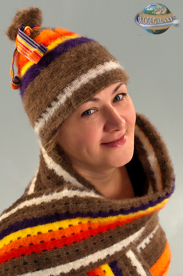 Un chapeau contenant de la laine des camélidés «Un brilliant style de vie»