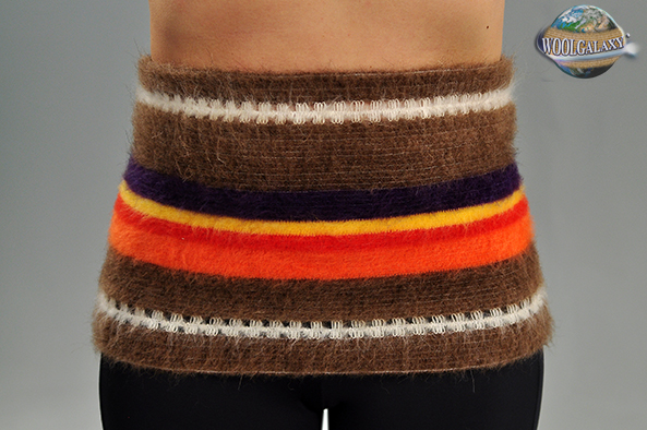 Cinturón elástico y calentador con lana de camello «Estilo de vida lleno de colores»